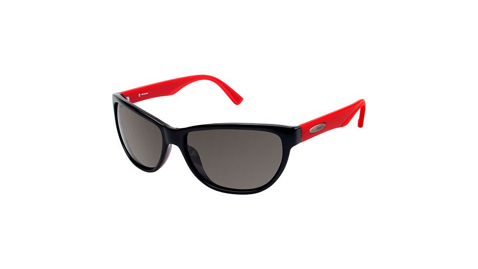 Columbia Kaliope Sunglasses - Frame BLACK/MATTE RED, Lens Color Smoke CBKALIOPE01