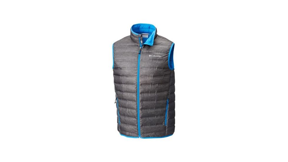 Columbia Lake 22 Down Vest - Mens, Charcoal Heather Print, Extra Large, 1737871030-XL