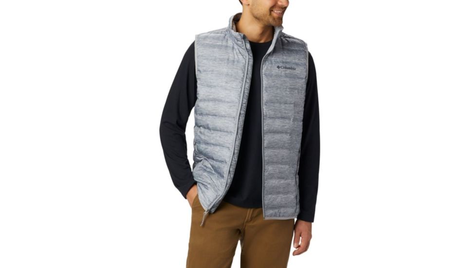 Columbia Lake 22 Down Vest - Mens, Columbia Grey Heather, Medium, 1864592039-M