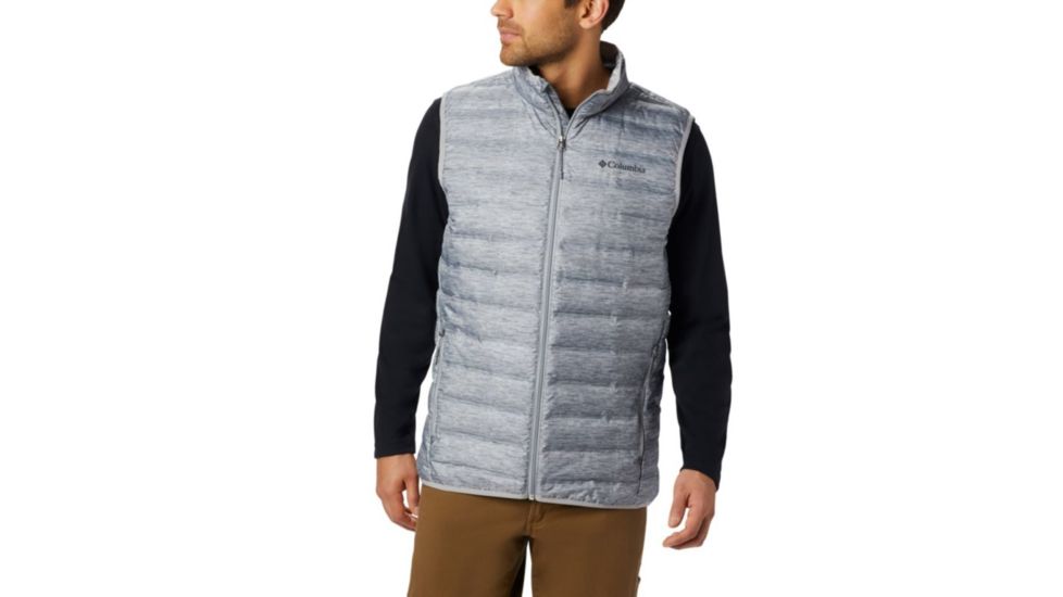 Columbia Lake 22 Down Vest - Mens, Columbia Grey Heather, Medium, 1864592039-M