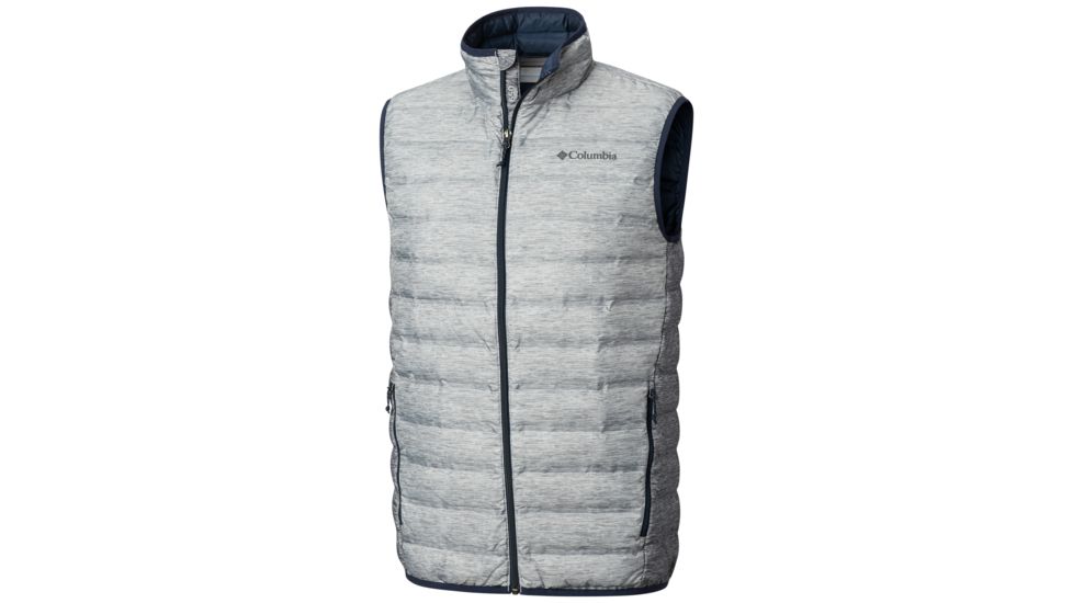 Columbia Lake 22 Down Vest - Mens, Columbia Grey Heather Print, 2XL, 1737871039-XXL