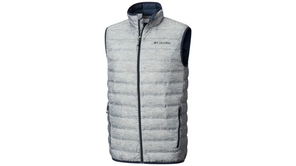Columbia Lake 22 Down Vest - Mens, Columbia Grey Heather Print, 2XL, 1737871039-XXL