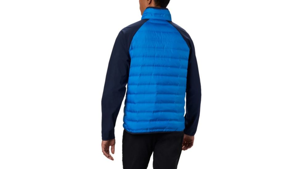 Columbia Lake 22 Hybrid Down Jacket - Mens, Azure Blue, Collegiate Navy, Small, 1864604463-S