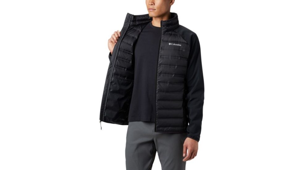 Columbia Lake 22 Hybrid Down Jacket - Mens, Black, Extra Large, 1864604010-XL