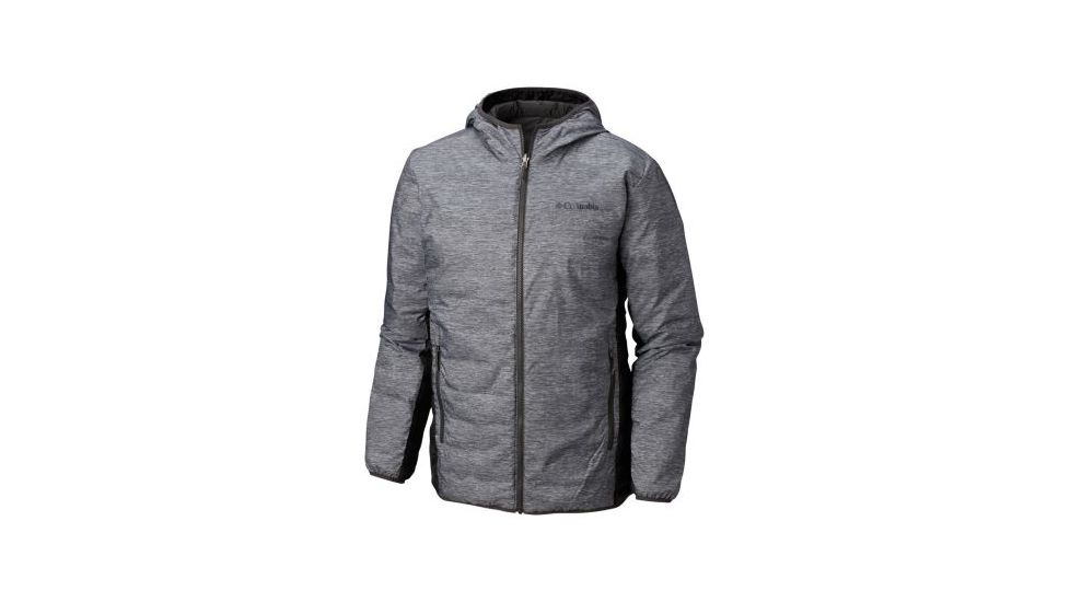 Columbia Lake 22 Reversible Hooded Jacket - Mens, Columbia Grey Hthr Print, Medium, 1798322039-M