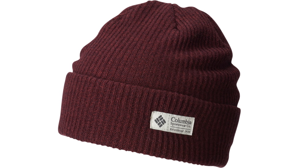 Columbia Lost Lager Beanie - Men's-Deep Rust Heather