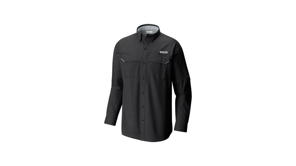 Columbia Low Drag Offshore Long Sleeve Shirt - Mens, Black, Small, 1450041010-S