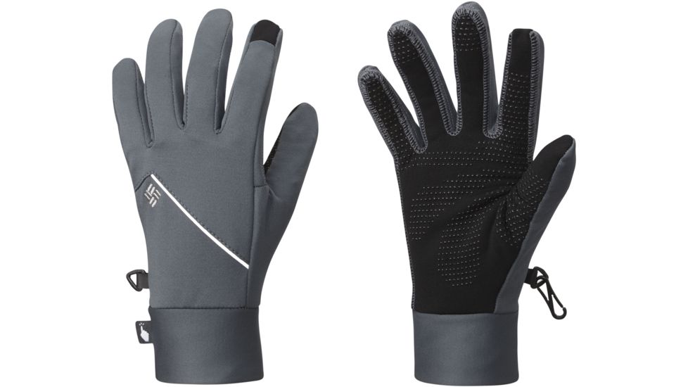 Columbia M Trail Summit Running Glove-Graphite-Large