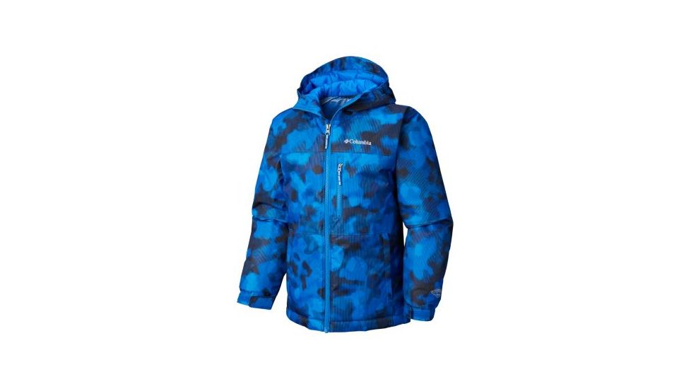 Columbia Magic Mile Jacket - Boys, Super Blue Camo Lines, Extra Large, 1753931440-XL