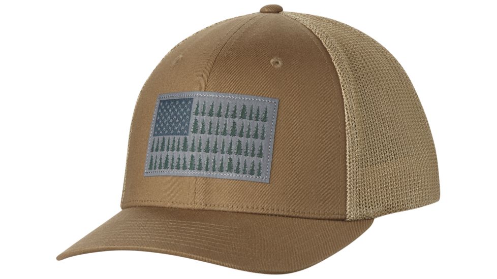 Columbia Mesh Ball Cap-Delta/Tree Flag-L/XL