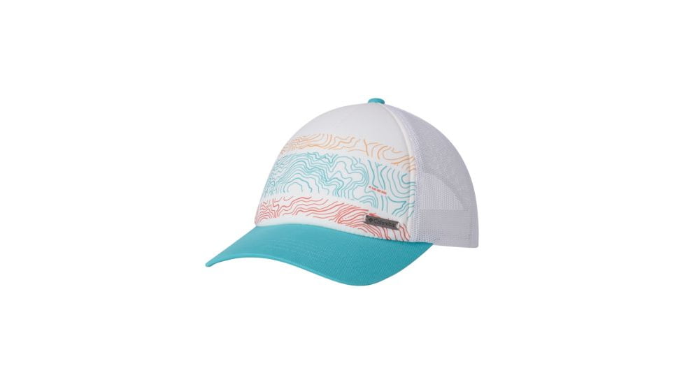 Columbia Mesh Hat - Womens, Geyser, Topo Print, One Size, 1714841732O/S
