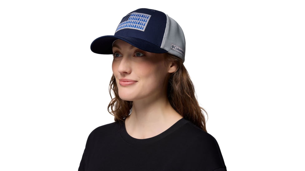 Columbia Mesh Tree Flag Ball Cap, Collegiate Navy, Small/Medium, 1837101469-469-S/M