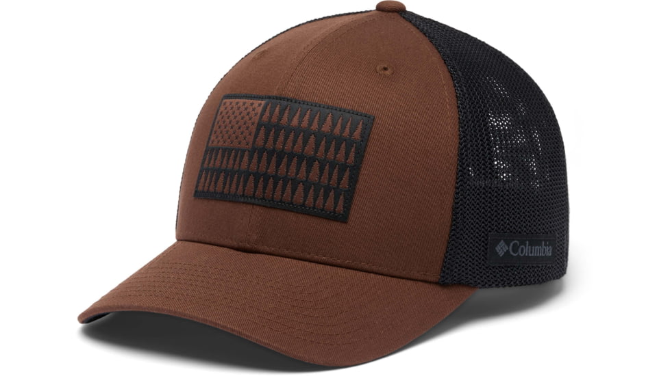 Columbia Mesh Tree Flag Ball Cap, Tobacco/Black, Large/Extra Large, 1837101-256-L/XL