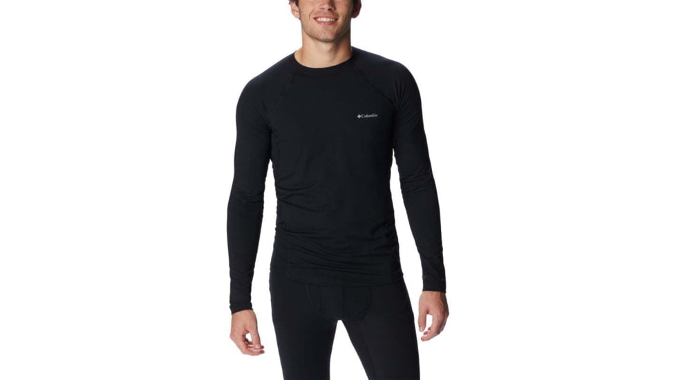 Columbia Midweight Stretch Long Sleeve Top - Men's, Black, Large, 1638591-011-L