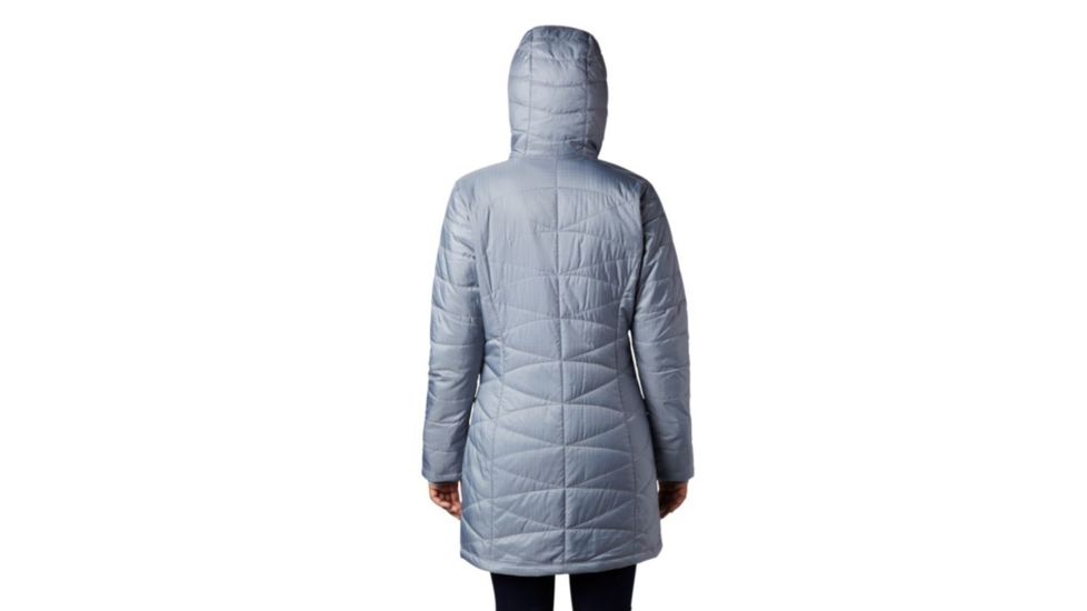 Columbia Mighty Lite Hooded Jacket - Womens, Tradewinds Grey, Size Large, 146877-032-L