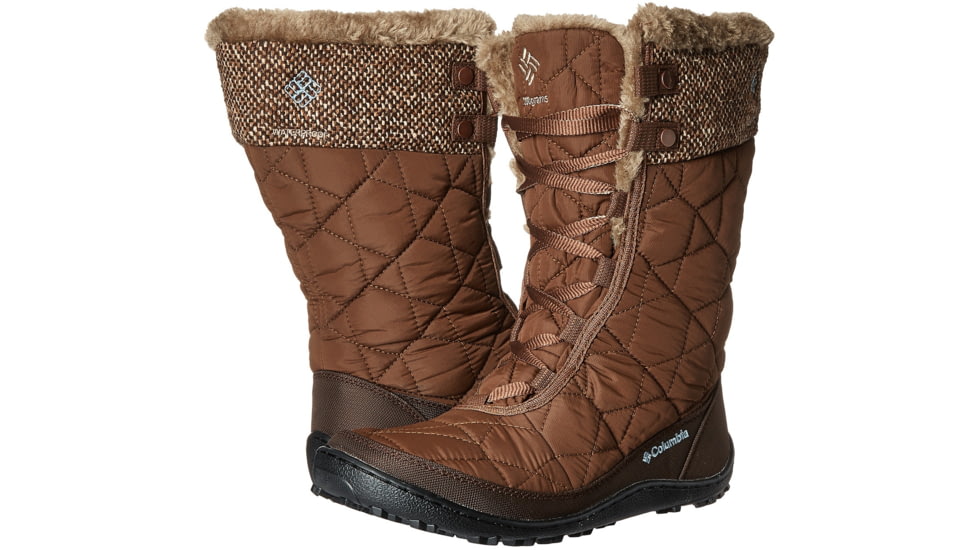 Columbia Minx Mid II Omni-Heat Woven Winter Boot - Women's -Umber/Dark Mirage-Medium-6.5