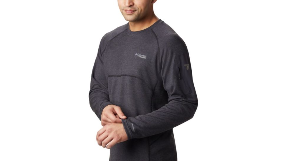 Columbia Mount Defiance Long Sleeve Crew - Mens, Black, Small, 1866411010-S