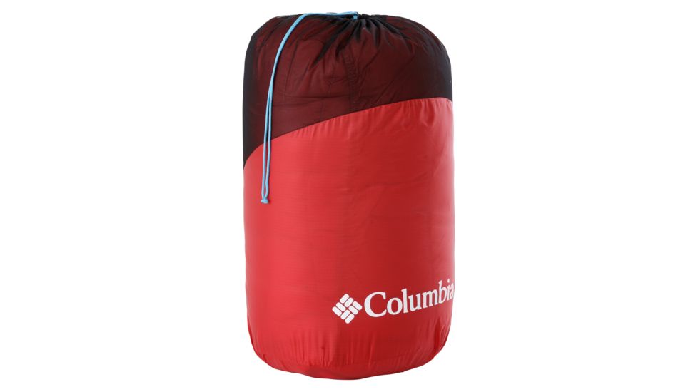 Columbia Mount Tabor 10F Mummy Sleeping Bag, Red/White, Regular, 30647