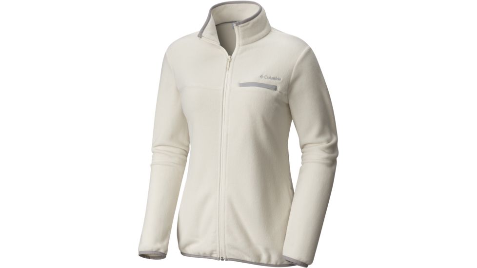 Columbia Mountain Crest Full Zip Jacket - Women's, Chalk, Columbia Grey, Large, 1740501191-L
