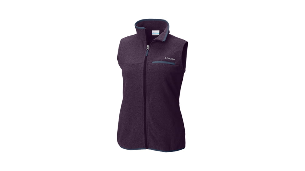 Columbia Mountain Crest Vest, Dark Plum, S - Womens, 1801981506-S