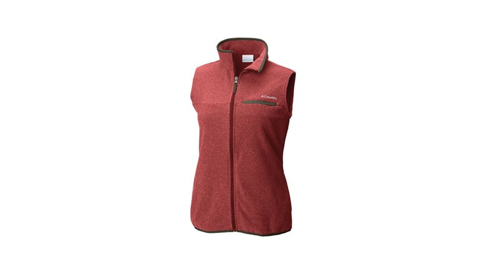 Columbia Mountain Crest Vest, Rose Dust, Extra Small - Womens, 1801981677-XS