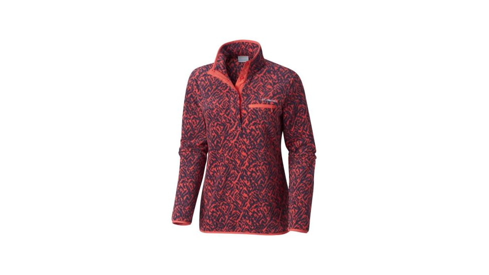 Columbia Mountain Side Printed Pull Over Jacket - Womens, Blush Pink Ikat Print, L, 1715661614L