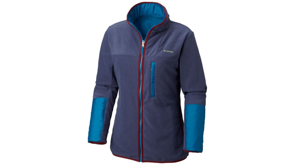 Columbia Mountain Side Reversible Fleece, Lagoon, XL - Womens, 1804621445-XL