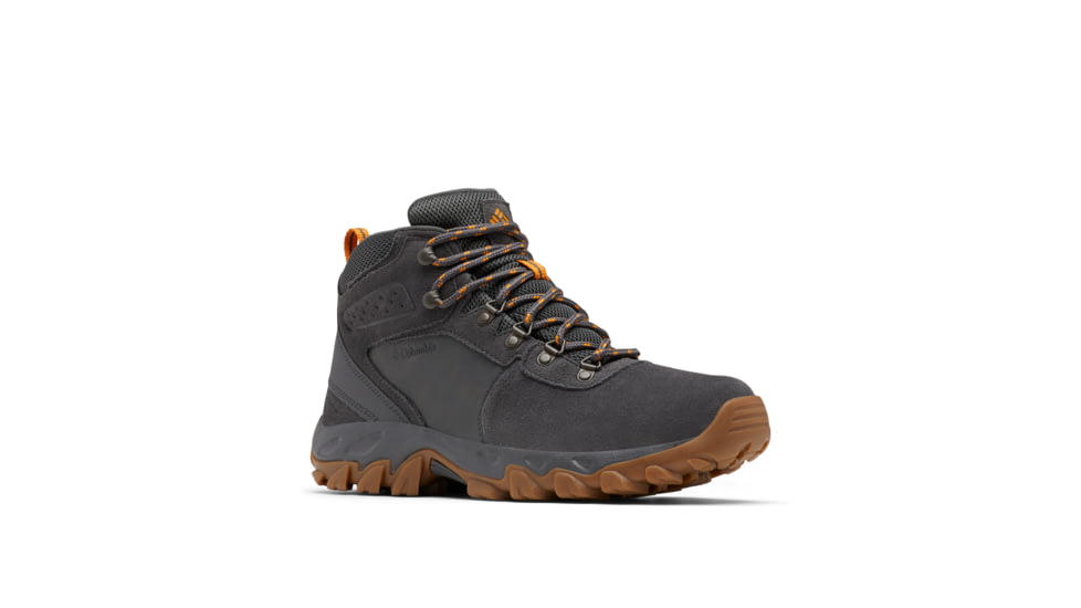 Columbia Newton Ridge Plus II Suede Waterproof Hiking Boot - Men's, Dark Grey/Gold, 11.5, 1746411-091-11.5