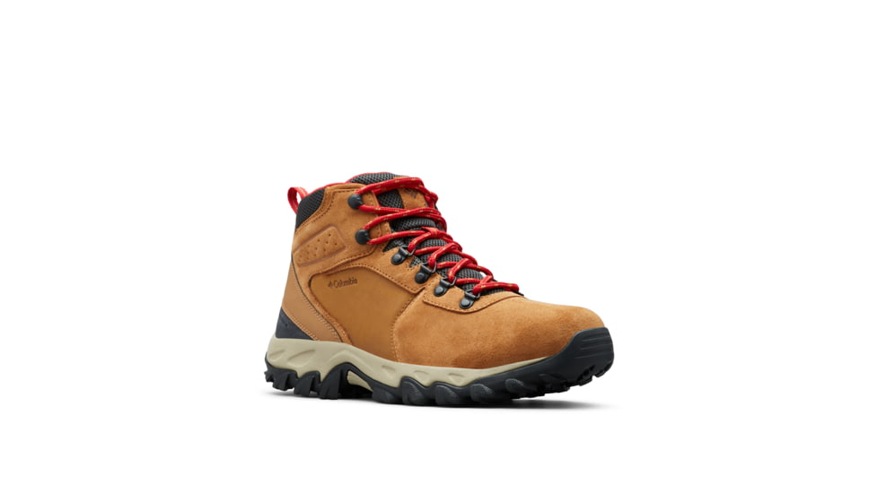 Columbia Newton Ridge Plus II Suede Waterproof Hiking Boot - Mens, Elk/Mountain Red, 12, 1746411-288-12