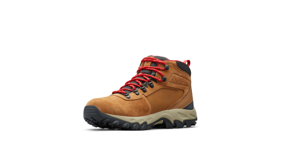 Columbia Newton Ridge Plus II Suede Waterproof Hiking Boot - Mens, Elk/Mountain Red, 12, 1746411-288-12