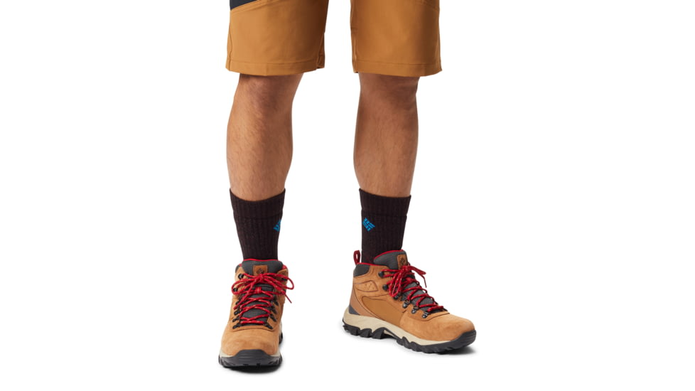 Columbia Newton Ridge Plus II Suede Waterproof Hiking Boot - Mens, Elk/Mountain Red, 12, 1746411-288-12