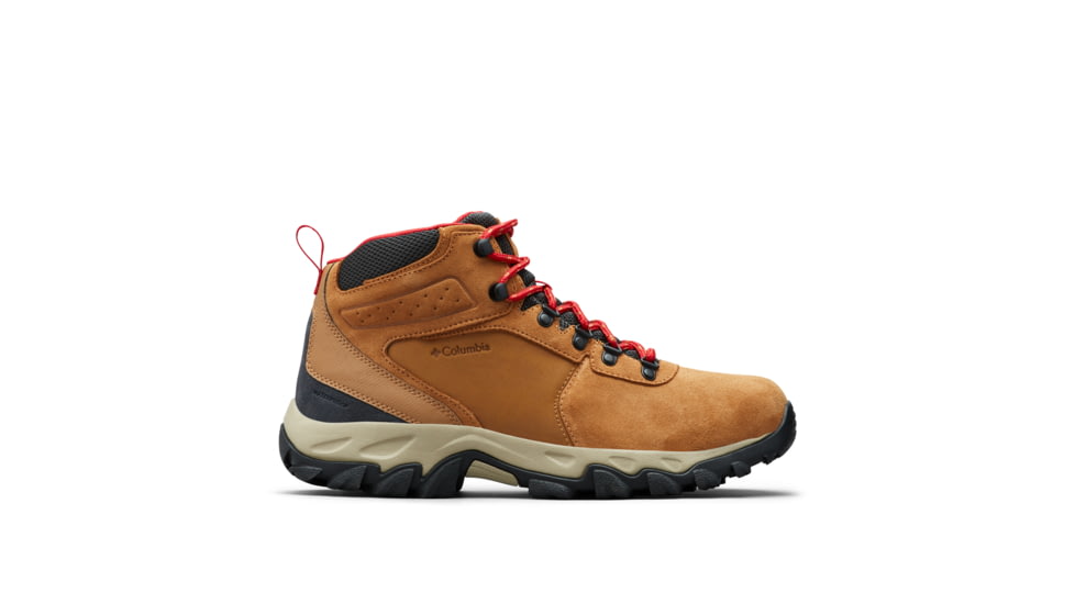Columbia Newton Ridge Plus II Suede Waterproof Hiking Boot - Mens, Elk/Mountain Red, 12, 1746411-288-12