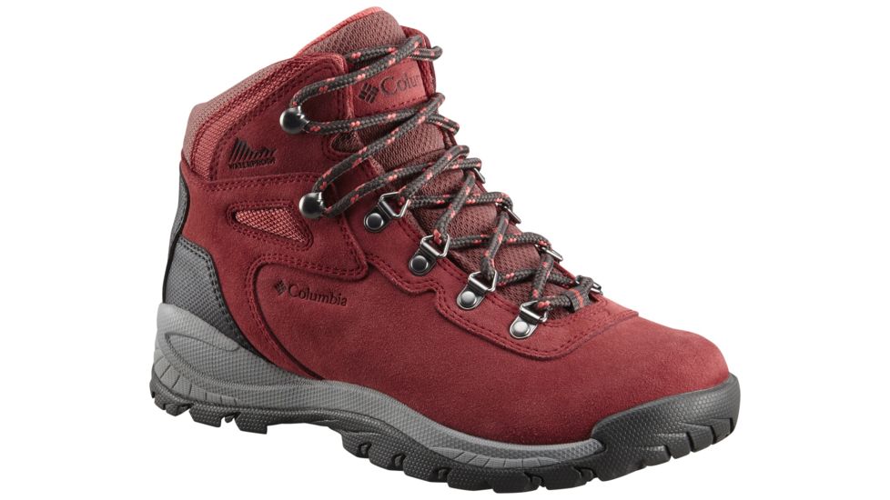 Columbia Newton Ridge Plus Waterproof Hiking Boot - Womens, Marsala Red/Sunset Red, Medium, 9.5, 1718821619-9.5