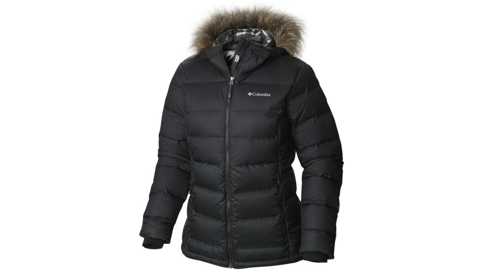 Columbia North Protection Hooded Jacket - Women's-Black-X-Large