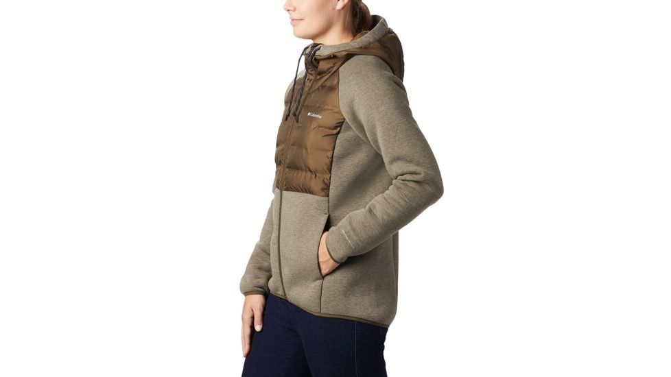 Columbia Northern Comfort Hybrid Hoodie - Womens, Olive Green, Small, 1812291319-S