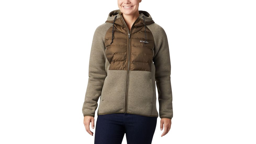 Columbia Northern Comfort Hybrid Hoodie - Womens, Olive Green, Small, 1812291319-S