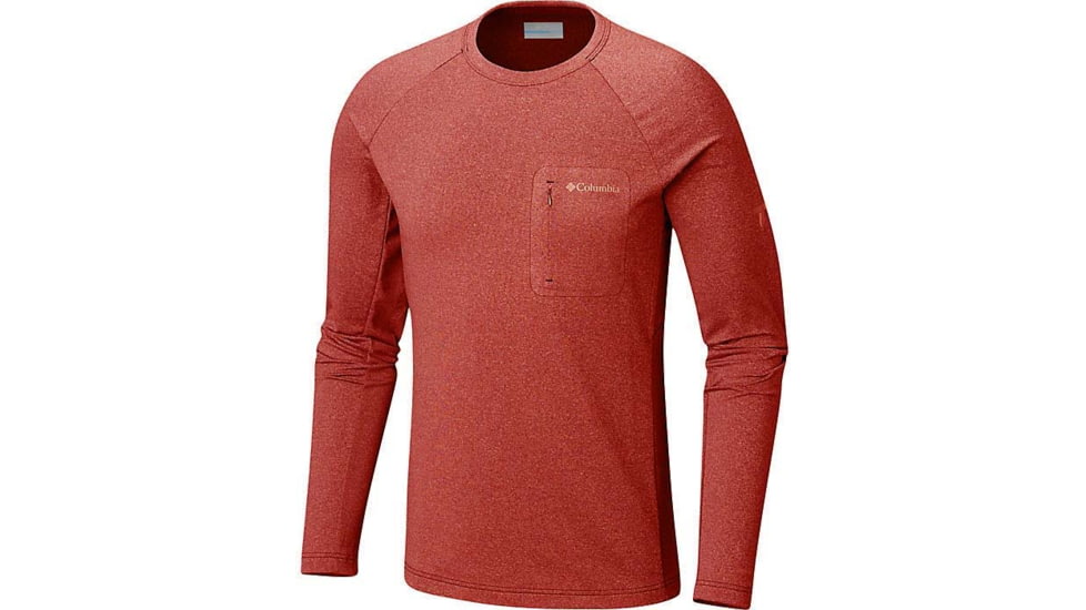 Columbia Northern Ground Long Sleeve Knit, Backcountry Orange, M - Mens, 1803281866-M