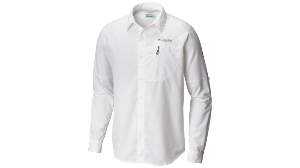 Columbia Northern Ground Long Sleeve Shirt - Mens, White, S 1768591100S