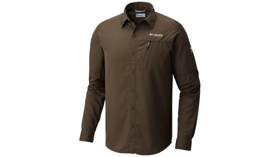 Columbia Northern Ground Long Sleeve Shirt - Mens, Peatmoss, L 1768591213L