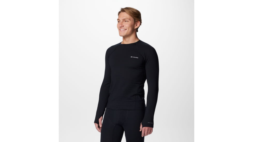 Columbia Omni-Heat Helix Baselayer Crew - Mens, Black, Large, 2095011010-L