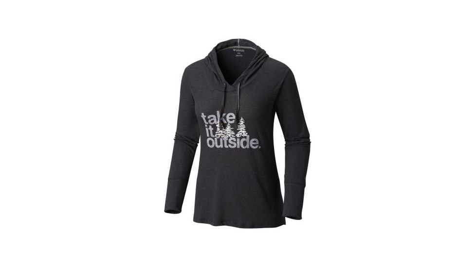 Columbia Outdoor Elements Hoodie - Womens, Black Heather, Small, 1804771010-S