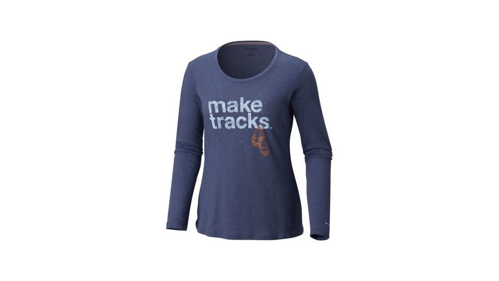 Columbia Outdoor Elements Long Sleeve Tee - Womens, Nocturnal Heather, Large, 1804751466-L
