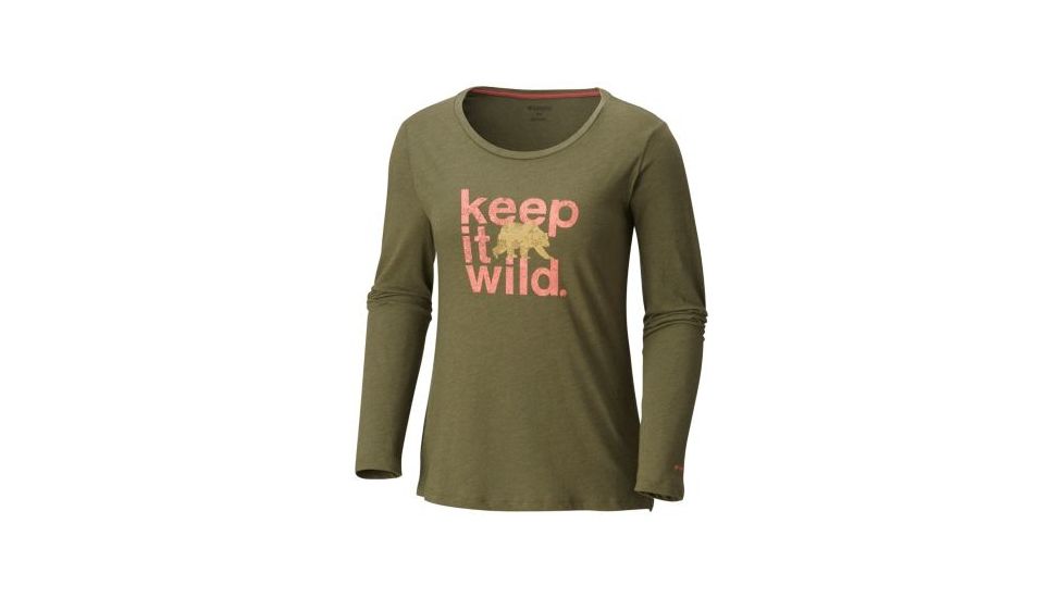 Columbia Outdoor Elements Long Sleeve Tee - Womens, Nori Heather, Large, 1804751383-L