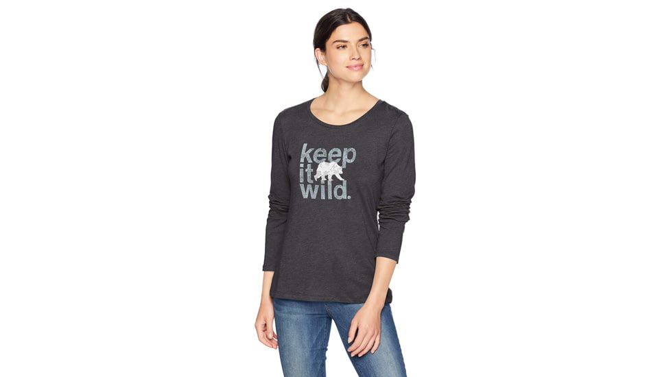 Columbia Outdoor Elements LS Tee, Black Heather, 3X - Womens, 1804753010-3X