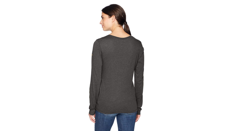 Columbia Outdoor Elements LS Tee, Charcoal Heather, Extra Small - Womens, 1804751030-XS