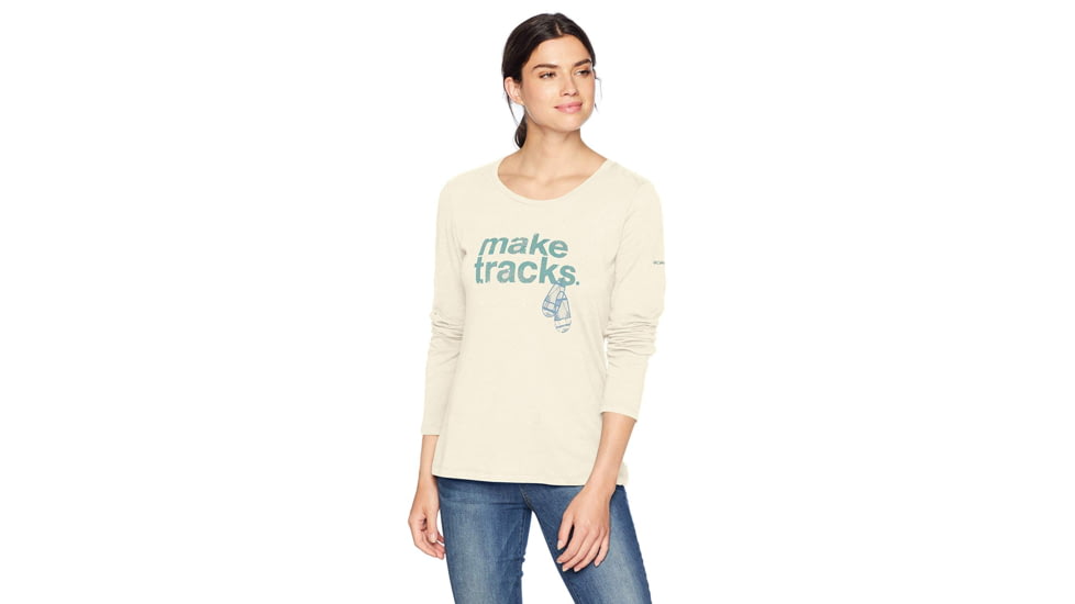 Columbia Outdoor Elements LS Tee, Light Bisque Heather, XL - Womens, 1804751106-XL