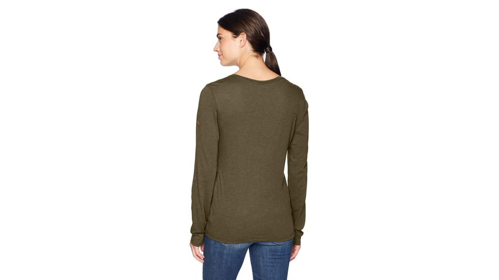 Columbia Outdoor Elements LS Tee, Nori Heather, XL - Womens, 1804751383-XL