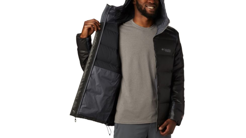 Columbia OutDry Ex Alta Peak Down Jacket - Mens, Black Heather, Small, 1864131010-S