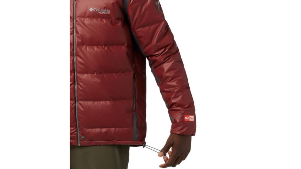 Columbia OutDry Ex Alta Peak Down Jacket - Mens, Red Jasper Heather, Large, 1864131664-L