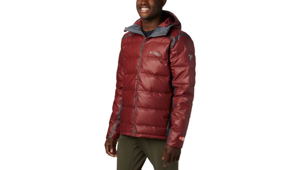 Columbia OutDry Ex Alta Peak Down Jacket - Mens, Red Jasper Heather, Large, 1864131664-L